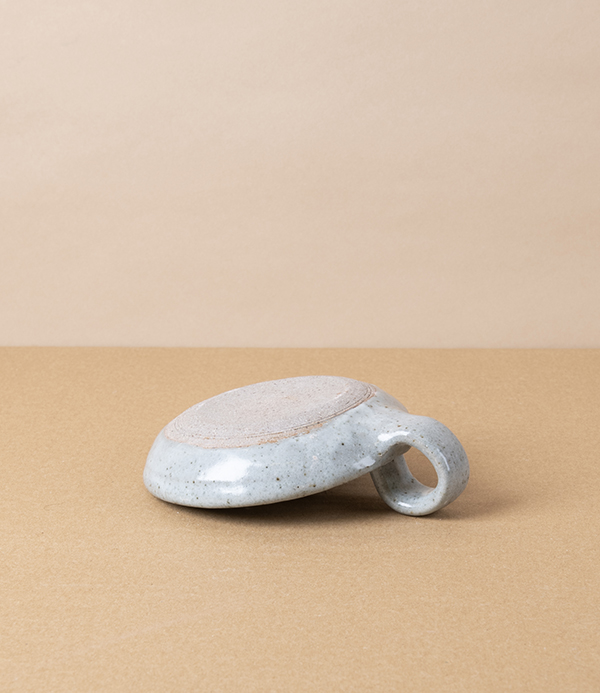 Simon Horton Candle Holder, Stoneware, Ash