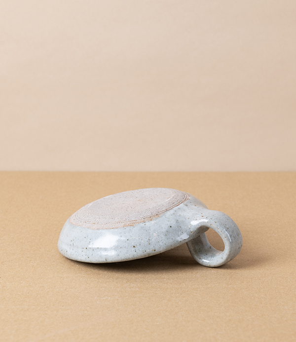 Simon Horton Candle Holder, Stoneware, Ash