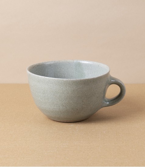 Simon Horton Stoneware Coffee Cup, Ash