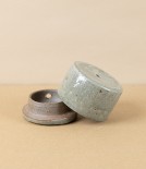 Simon Horton Incense Box, Stoneware, Ash