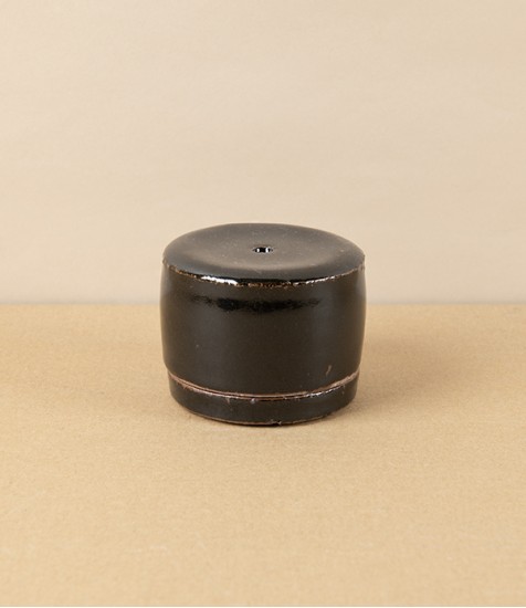 Simon Horton Incense Box, Stoneware, Tenmoku