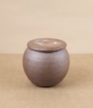 Simon Horton Stoneware Lidded Jar, Round Bellied