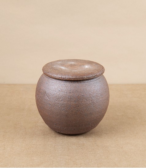 Simon Horton Stoneware Lidded Jar, Round Bellied