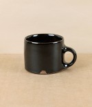 Simon Horton Stoneware Short Mug, Tenmoku