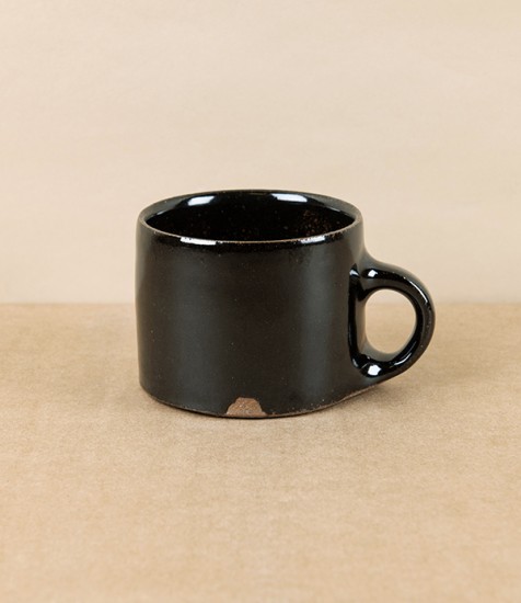 Simon Horton Stoneware Short Mug, Tenmoku