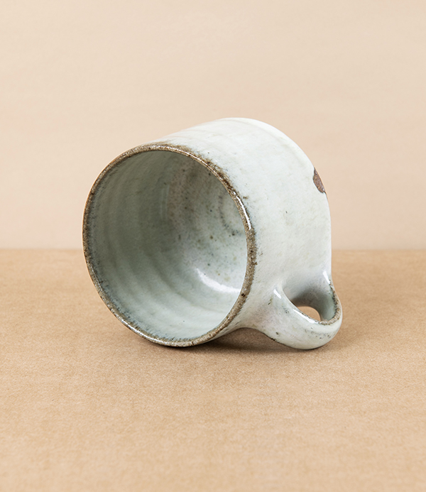 Simon Horton Stoneware Short Mug, White Nuka