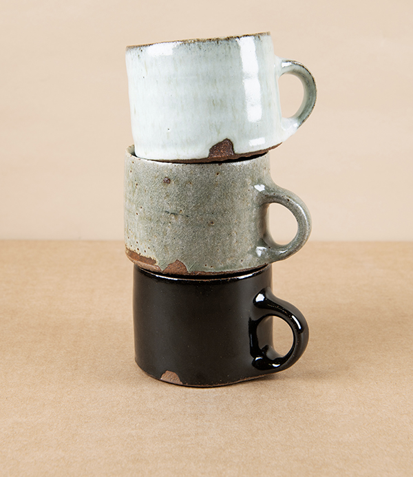 Simon Horton Stoneware Short Mug, Ash