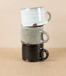Simon Horton Stoneware Short Mug, Tenmoku