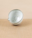 Simon Horton Mini Pouring Bowl, Stoneware, White Nuka