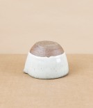 Simon Horton Mini Pouring Bowl, Stoneware, White Nuka