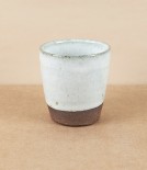 Simon Horton Stoneware Tumbler, White Nuka