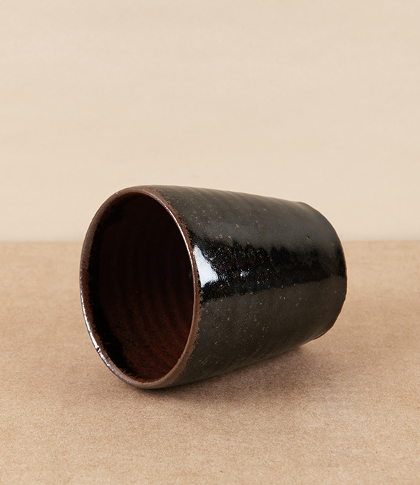Simon Horton Stoneware Tumbler, Tenmoku