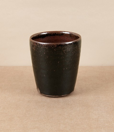Simon Horton Stoneware Tumbler, Tenmoku