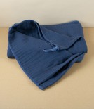 Japanese Shinto Gauze Bath Towel, Navy