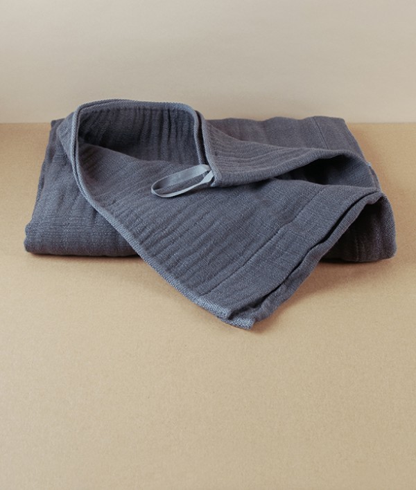 Japanese Shinto Gauze Bath Towel, Grey