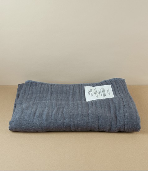 Japanese Shinto Gauze Bath Towel, Grey