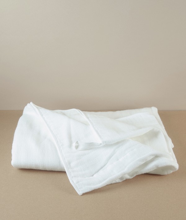 Japanese Shinto Gauze Bath Towel, White