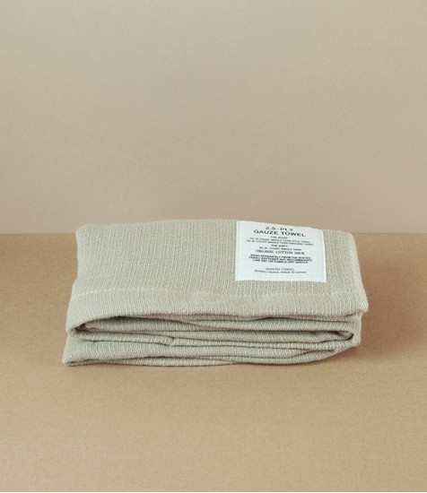 Japanese Shinto Gauze Hand Towel, Beige
