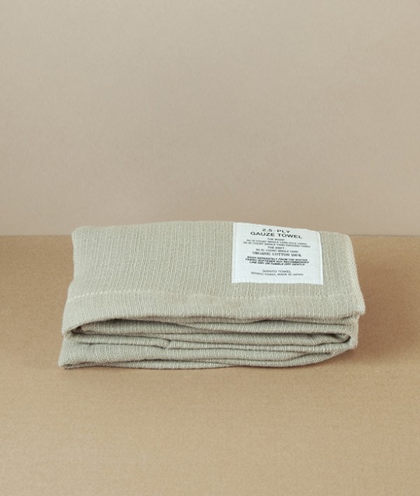 Japanese Shinto Gauze Hand Towel, Beige