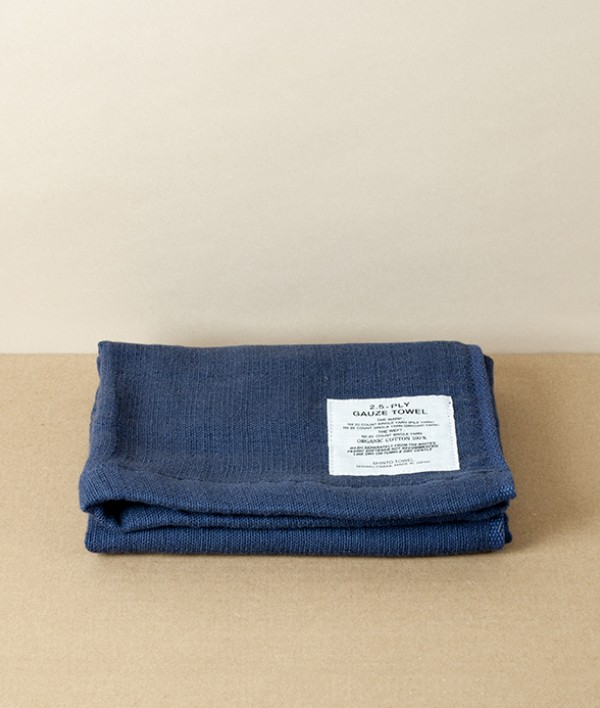 Japanese Shinto Gauze Hand Towel, Navy