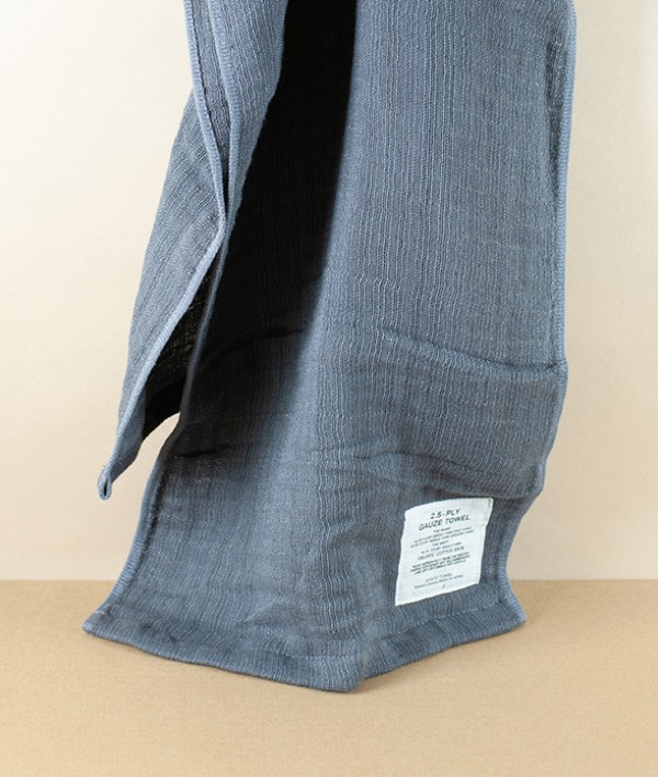 Japanese Shinto Gauze Shoulder Towel, Grey
