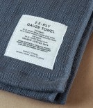 Japanese Shinto Gauze Shoulder Towel, Grey