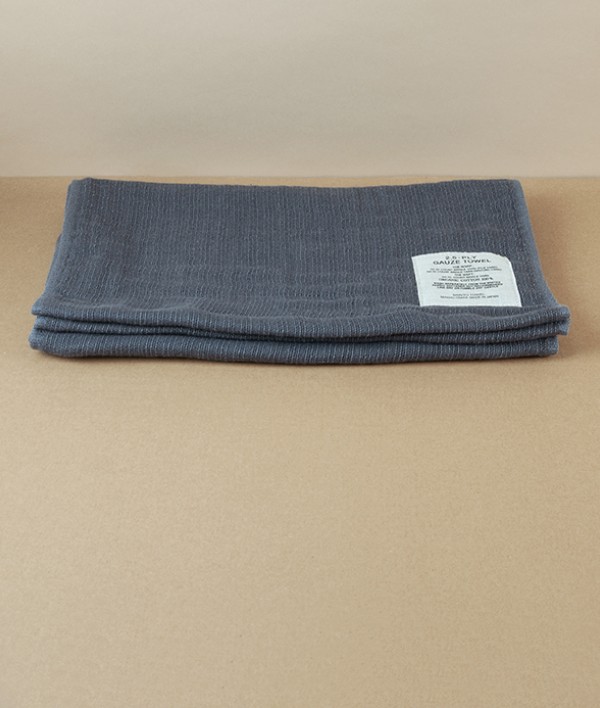 Japanese Shinto Gauze Shoulder Towel, Grey