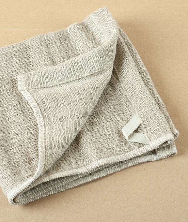 Japanese Shinto Gauze Wash Cloth, Beige