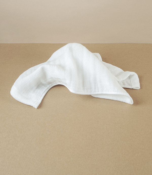 Japanese Shinto Gauze Wash Cloth, White