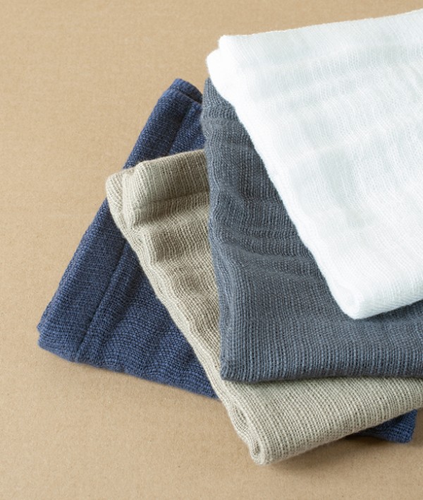 Japanese Shinto Gauze Wash Cloth, White