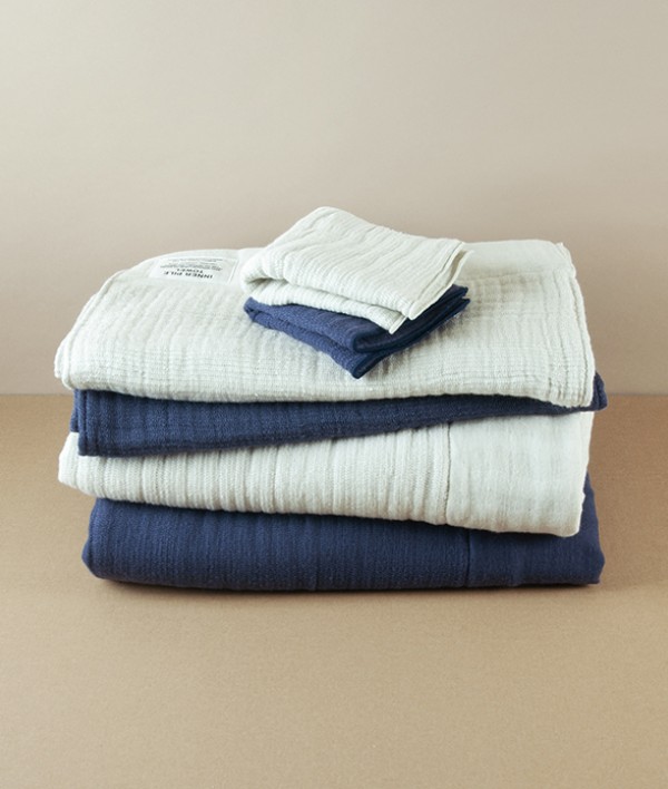 Japanese Shinto Inner Pile Bath Towel, Ivory