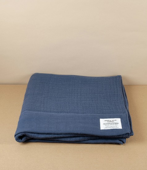Japanese Shinto Inner Pile Bath Towel, Indigo