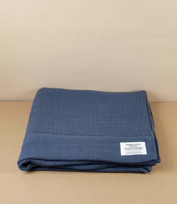Japanese Shinto Inner Pile Bath Towel, Indigo