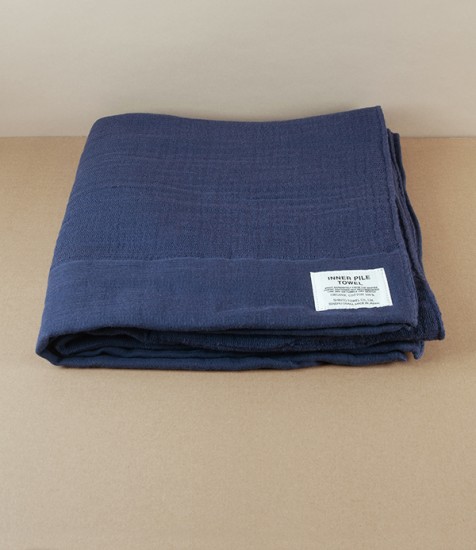 Japanese Shinto Inner Pile Bath Towel, Indigo