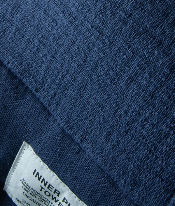 Japanese Shinto Inner Pile Bath Towel, Indigo