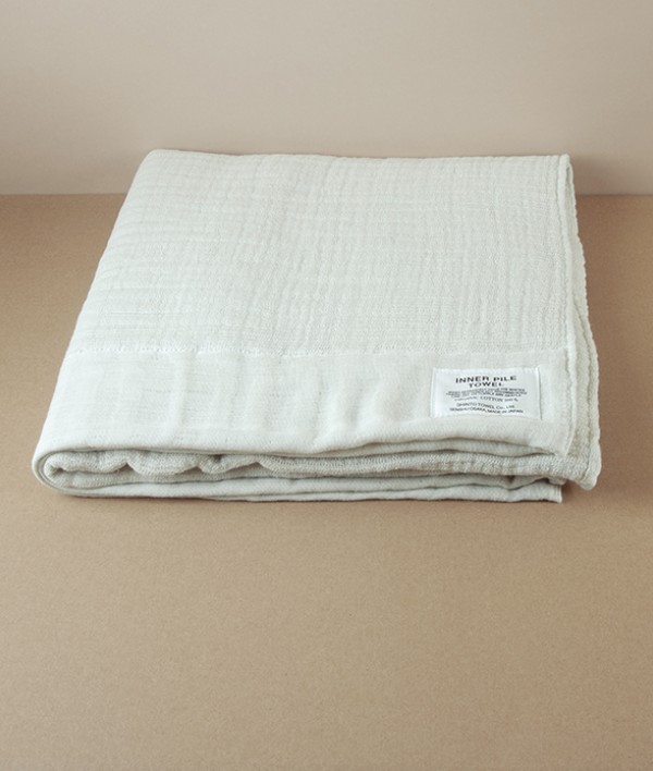 Japanese Shinto Inner Pile Bath Towel, Ivory