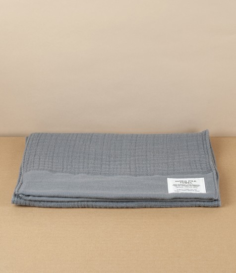 Japanese Shinto Inner Pile Hand & Face Towel, Grey