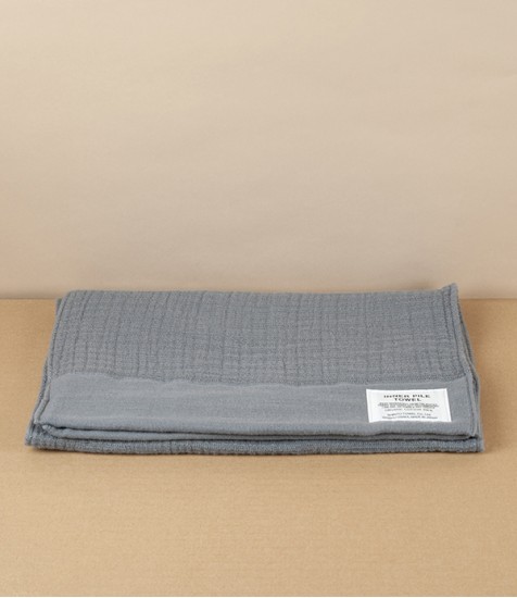 Japanese Shinto Inner Pile Hand & Face Towel, Grey