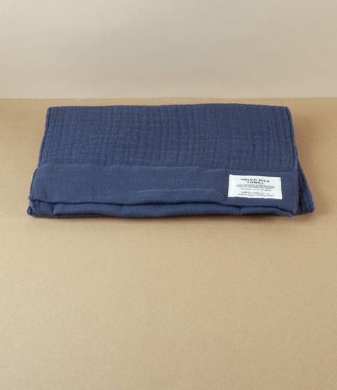 Japanese Shinto Inner Pile Hand & Face Towel, Indigo