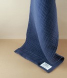 Japanese Shinto Inner Pile Hand & Face Towel, Indigo