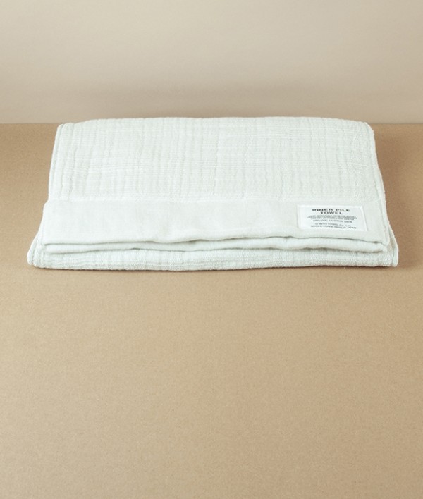 Japanese Shinto Inner Pile Hand & Face Towel, Ivory