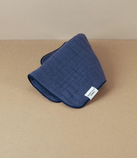 Japanese Shinto Inner Pile Wash Cloth, Indigo