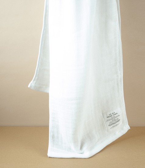 Japanese Shinto Gauze Shoulder Towel, White