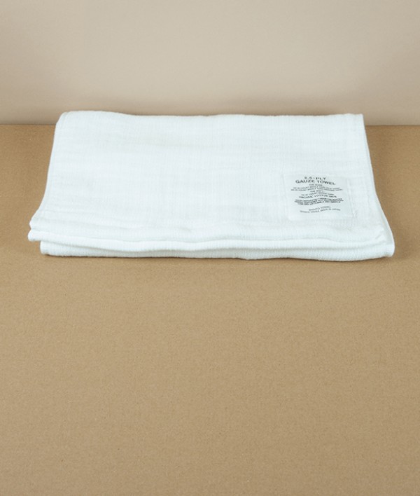 Japanese Shinto Gauze Shoulder Towel, White
