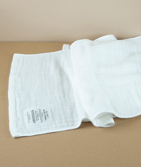 Japanese Shinto Gauze Shoulder Towel, White
