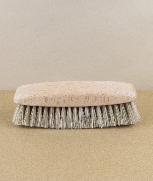 Shoe brush, light horsehair