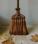 Japanese Seven-Bundle Shuro Broom, Copper Binding