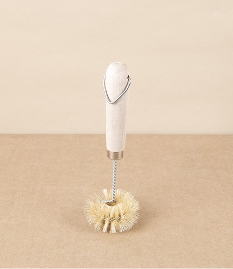 Sink Brush, Twisted Wire & Natural Bristle