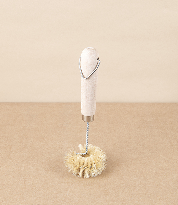 Sink Brush, Twisted Wire & Natural Bristle