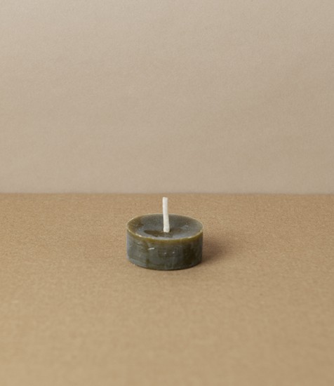 Organic Beeswax Tea Light, Green Tea